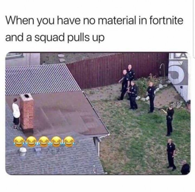 When you have no material in Fortnite