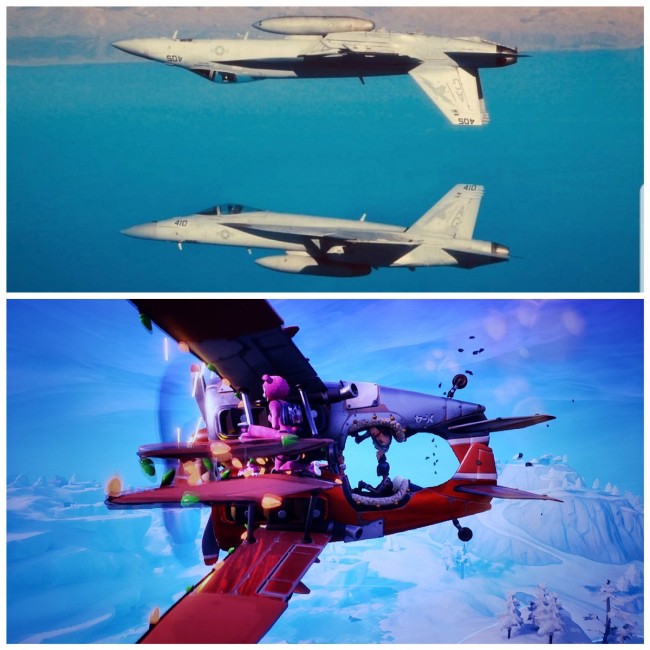 Fortnite planes in real life